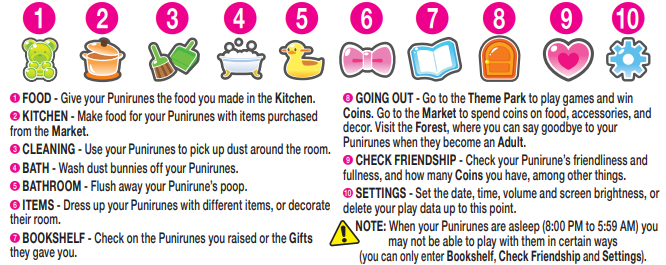 Punirunes menu icons